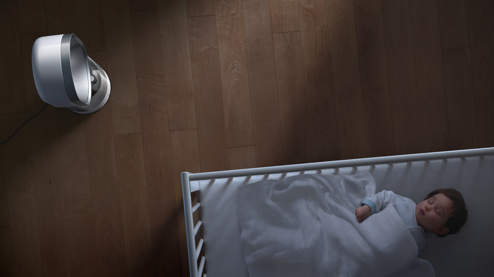 Akustiškai sukonstruotas tyliam ir higieniškam drėkinimui nakties metu.