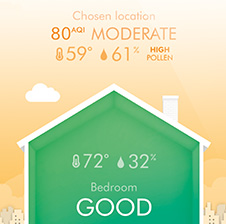 Dyson Pure Hot + Cool™ fan heater. Purification year round.